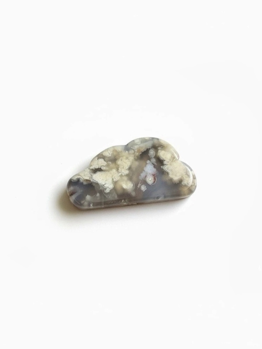 Gray & Brown Flower Agate Cloud crystal